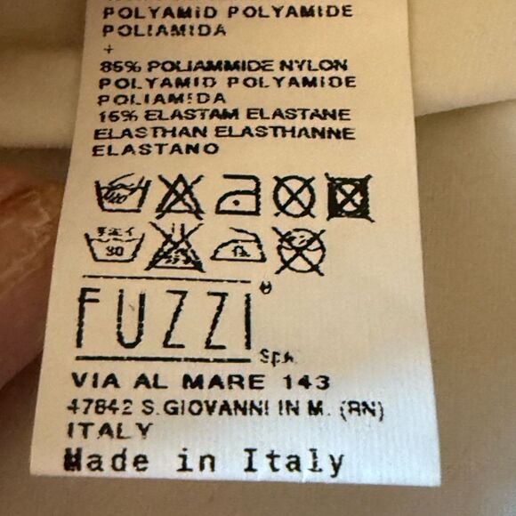 Jean Paul Gaultier Soleil 90’s Mesh Ruched Dress with Gold & Abstract Pattern. - Picture 8 of 9